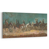 Exotic Riders - Dynamic Modern Art Print of Horsemen by Cyprián Majerník