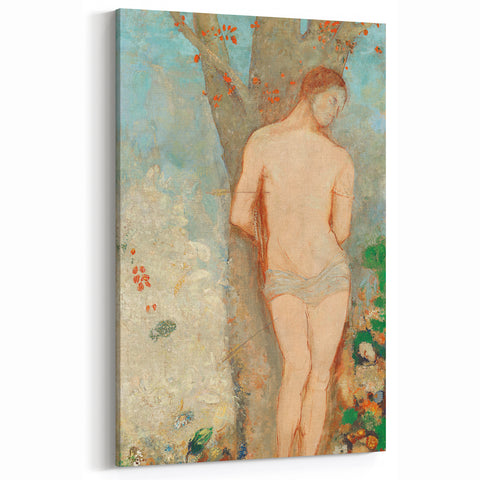 Modern Wall Art - Saint Sebastian by Odilon Redon - Abstract Modern Art