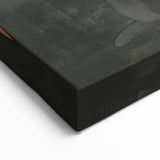 Bold Abstract Minimalist Art - Orange and Black Modern Wall Decor