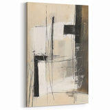 Textured Abstract Line Art - Neutral Minimalist Wall Decor