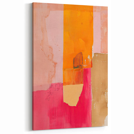 Vibrant Color Block Abstract Art - Modern Bold Wall Decor