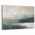 Misty Mountain Abstract Landscape – Cool Tones Canvas for Tranquil Decor