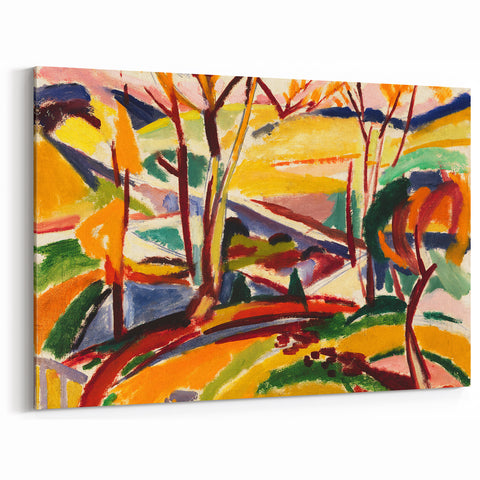 Modern Wall Art Print - Abstract Valley Scene - Contemporary Decor Piece