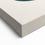 Minimalist Abstract Art in Deep Green Tones - Modern Simple Wall Decor