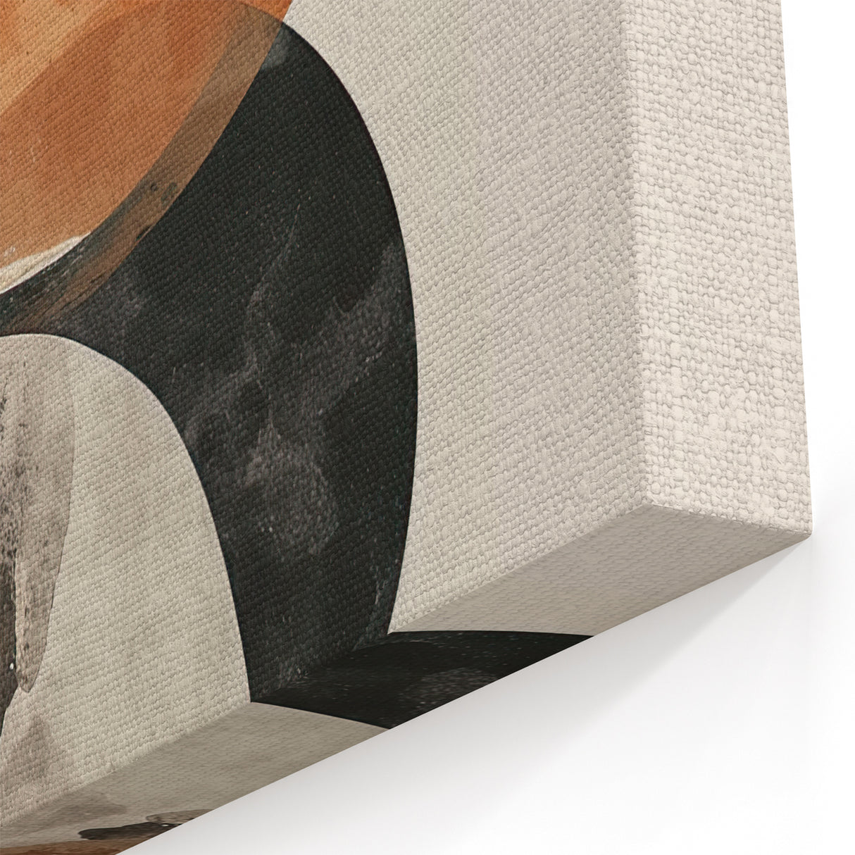 Minimalist Abstract Circles Art in Earth Tones - Modern Geometric Decor