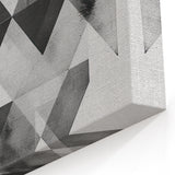 Minimalist Abstract Geometric Art in Black and White - Modern Wall Decor