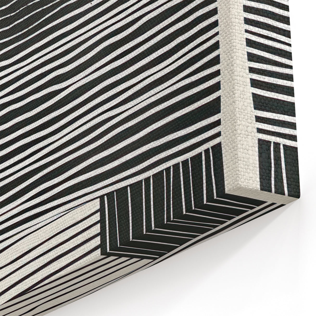 Minimalist Abstract Line Art in Black and White - Modern Wall Decor