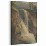 Modern Wall Art Print - Serene Waterfall Landscape - Nature Decor Piece