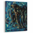 Modern Wall Art Print - Abstract Figures in Blue by Berlin - Bold Decor
