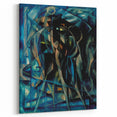 Modern Wall Art Print - Abstract Figures in Blue by Berlin - Bold Decor