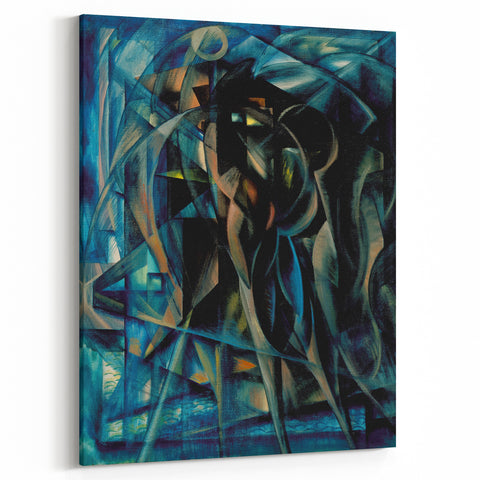 Modern Wall Art Print - Abstract Figures in Blue by Berlin - Bold Decor