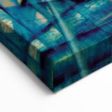 Modern Wall Art Print - Abstract Figures in Blue by Berlin - Bold Decor