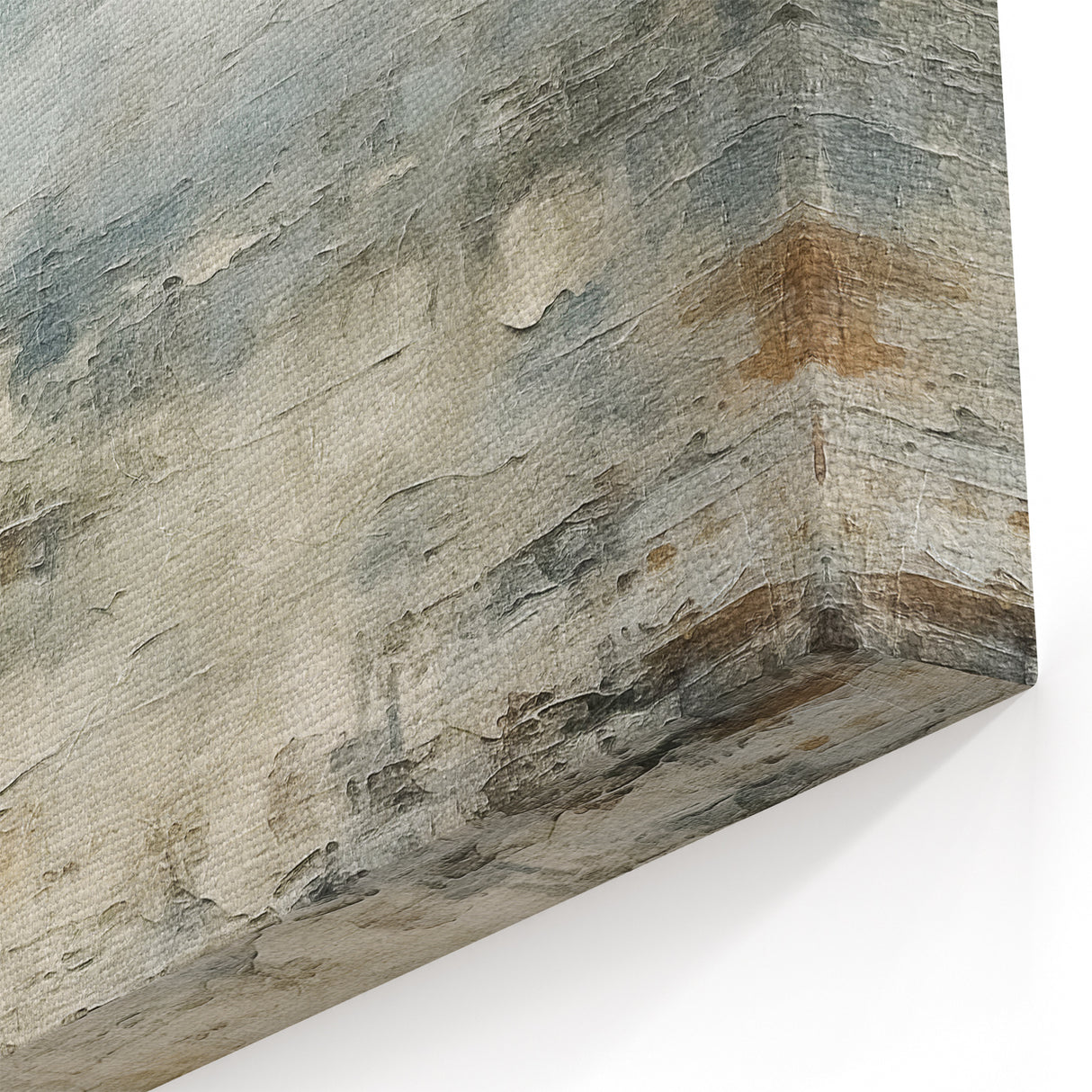Contemporary Landscape Print - Soft Misty Waters Abstract Wall Art