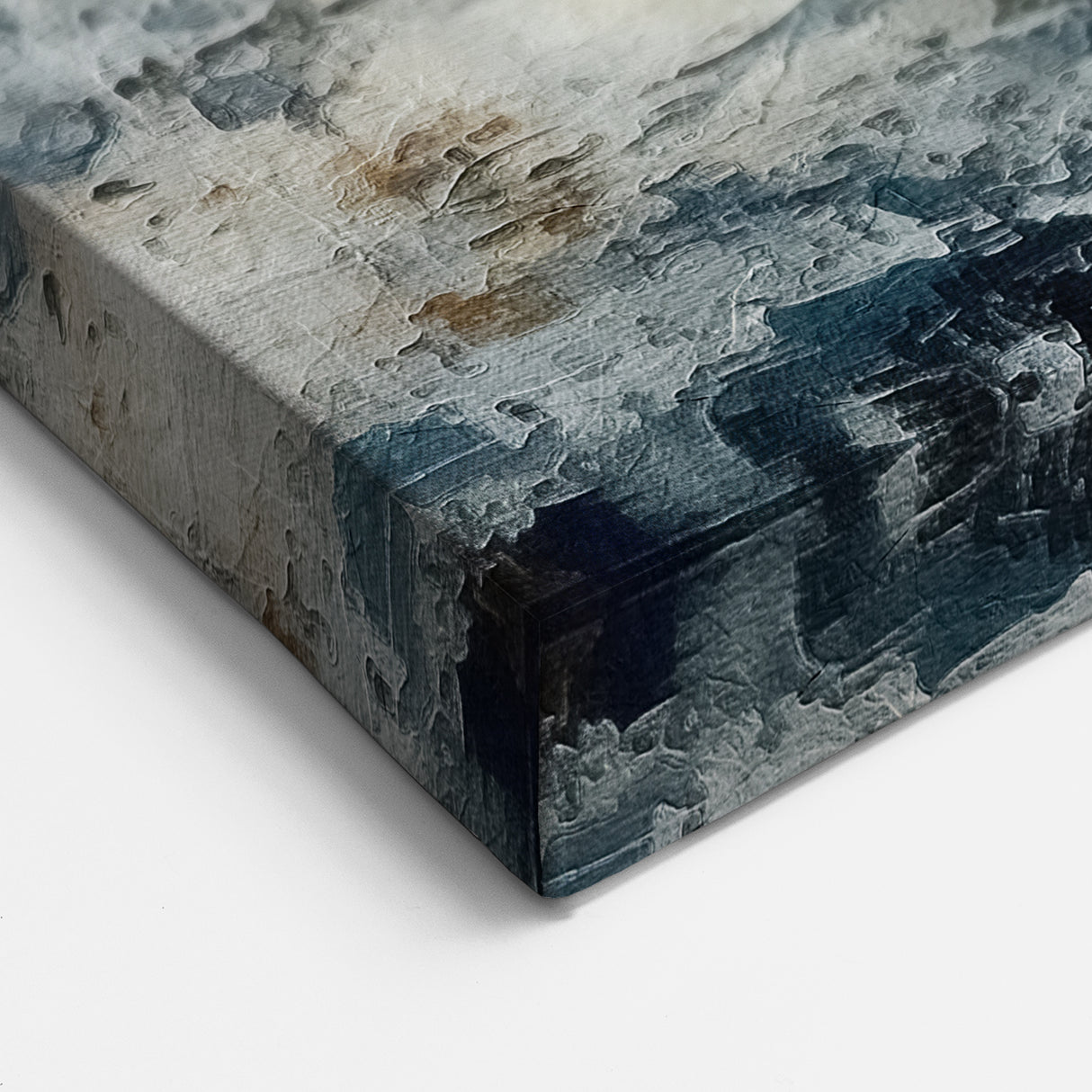 Contemporary Landscape Print - Soft Misty Waters Abstract Wall Art