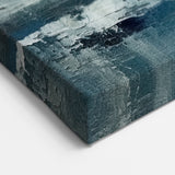Contemporary Seascape Wall Art - Misty Horizon and Ocean Waves Canvas