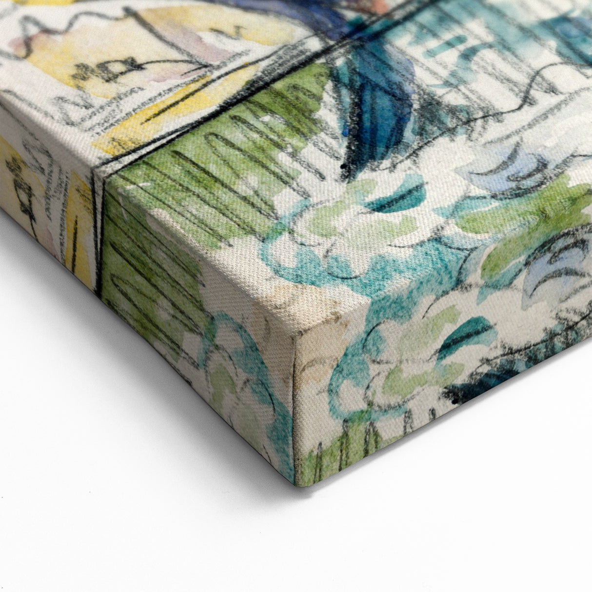 Modern Wall Art: Nautical Scene at Saint-Malo Harbor, Abstract Style