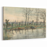 Modern Wall Art: Serene Amsterdam Landscape with Minimalist Touch