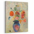 Modern Wall Art: Odilon Redon's Vibrant Floral Vase in Pastel Hues