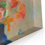 Modern Wall Art: Odilon Redon's Vibrant Floral Vase in Pastel Hues