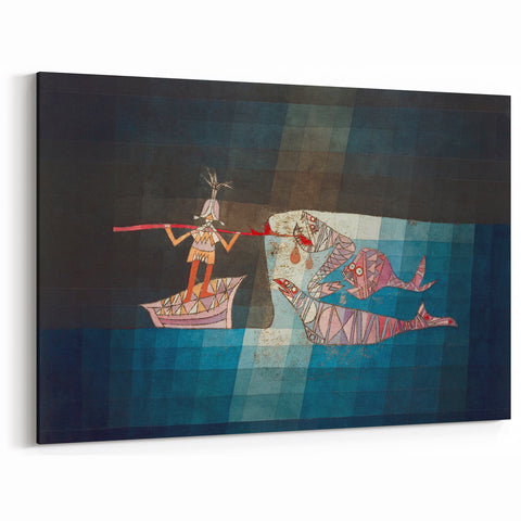 Modern Wall Art: Paul Klee’s Whimsical Seafarers Battle Scene