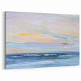 Colorful Abstract Landscape - Sunset Glow and Ocean Waves Wall Art