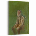 Modern Wall Art: Mednyánszky’s Study of a Seated Man in Earth Tones