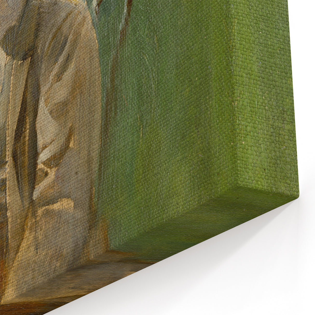 Modern Wall Art: Mednyánszky’s Study of a Seated Man in Earth Tones