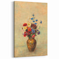 Modern Wall Art: Odilon Redon’s Vibrant Flowers in a Vase