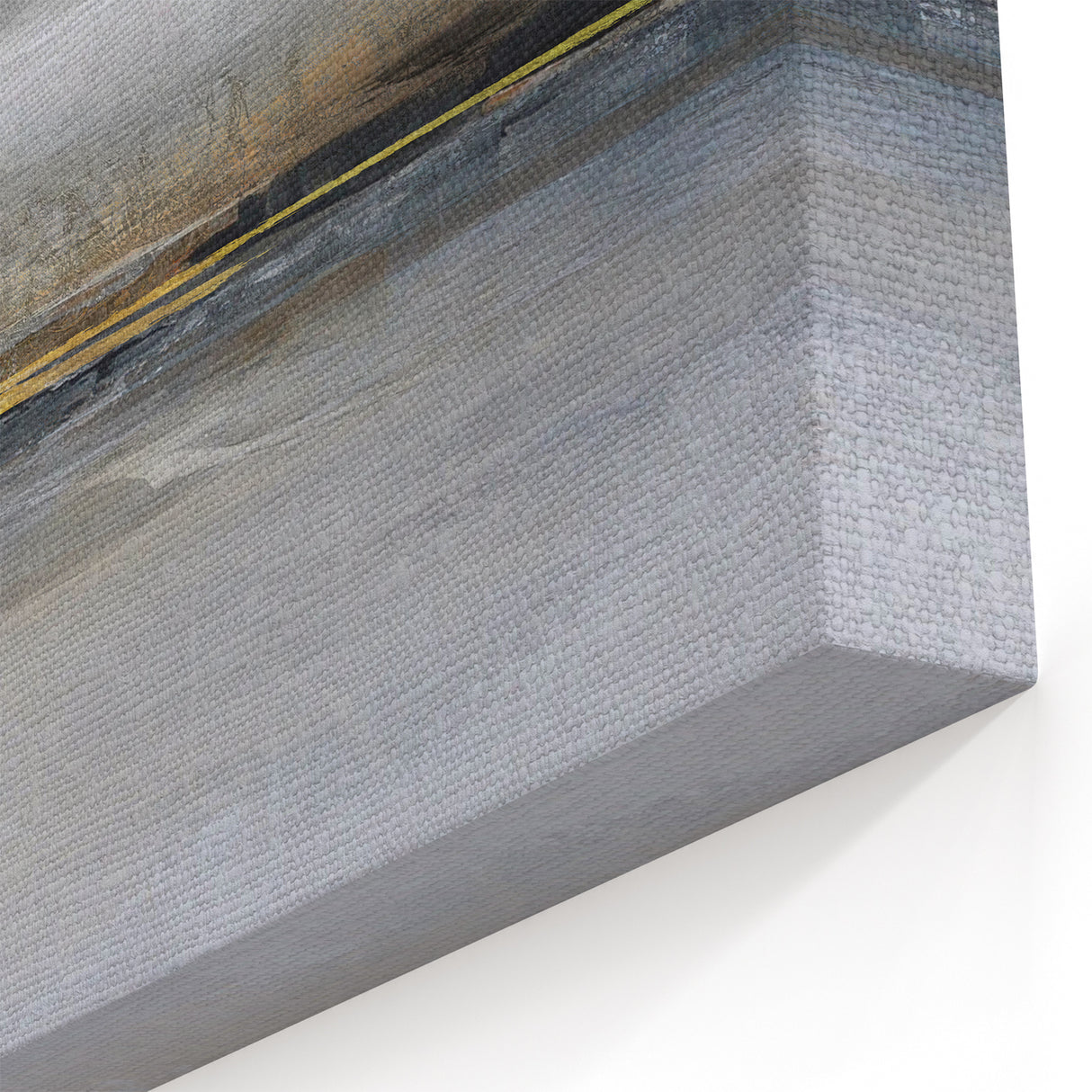 Contemporary Landscape Print - Misty Horizon Abstract Canvas Art