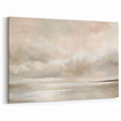 Modern Abstract Landscape Art - Soft Beige & Cream Canvas Wall Decor