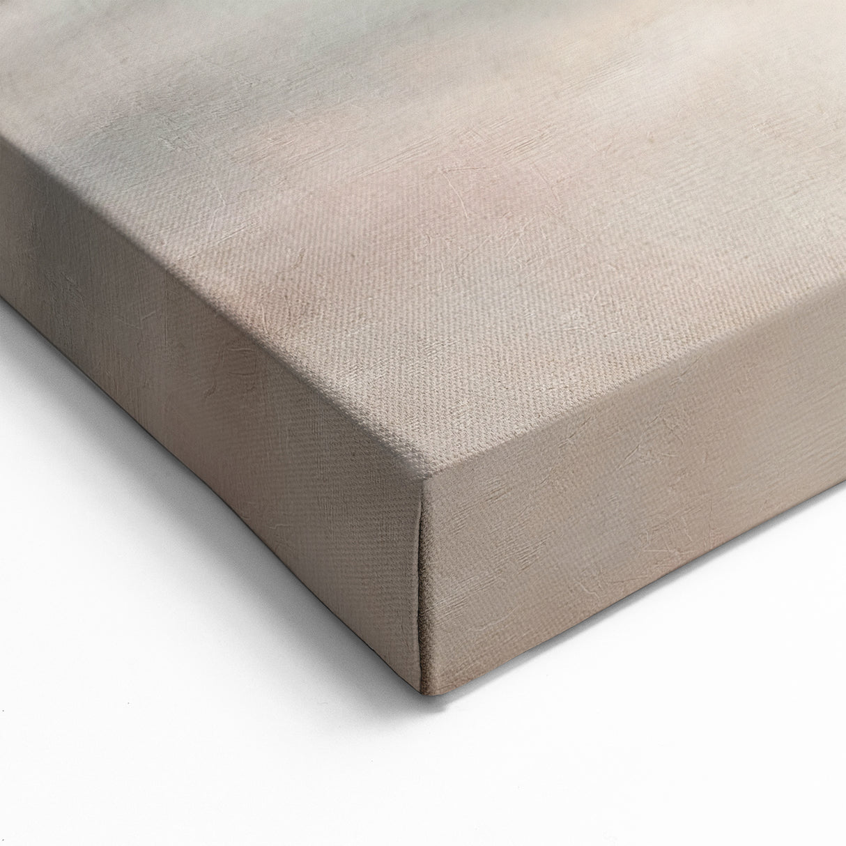Serene Abstract Landscape Art - Soft Gray & Pink Canvas Wall Decor