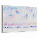 Minimalist Modern Wall Art - Bermuda Sky and Sea with Boats - Contemporary Art