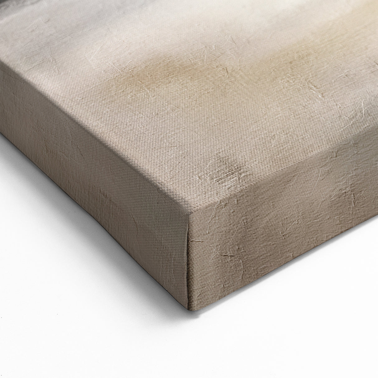 Elegant Abstract Landscape Art - Soft Beige & Gray Pastel Wall Decor