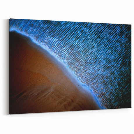Ocean Breeze Abstract Art - Coastal Blue & Sand Textured Wall Decor