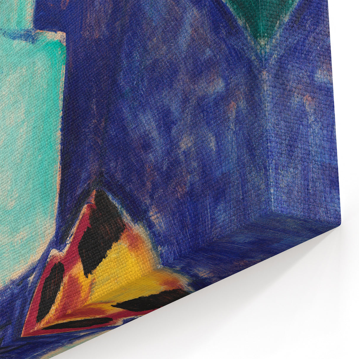Modern Wall Art with Green Vase and Tulips - Abstract Contemporary Art Print