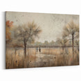 Contemporary Landscape Prints - Tranquil Desert Scene with Palm Trees