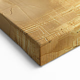 Classic Nautical Canvas - Golden Ship on Textured Sea Vintage Wall Art