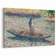 A Fisherman - Pointillist Impressionism by Georges Seurat