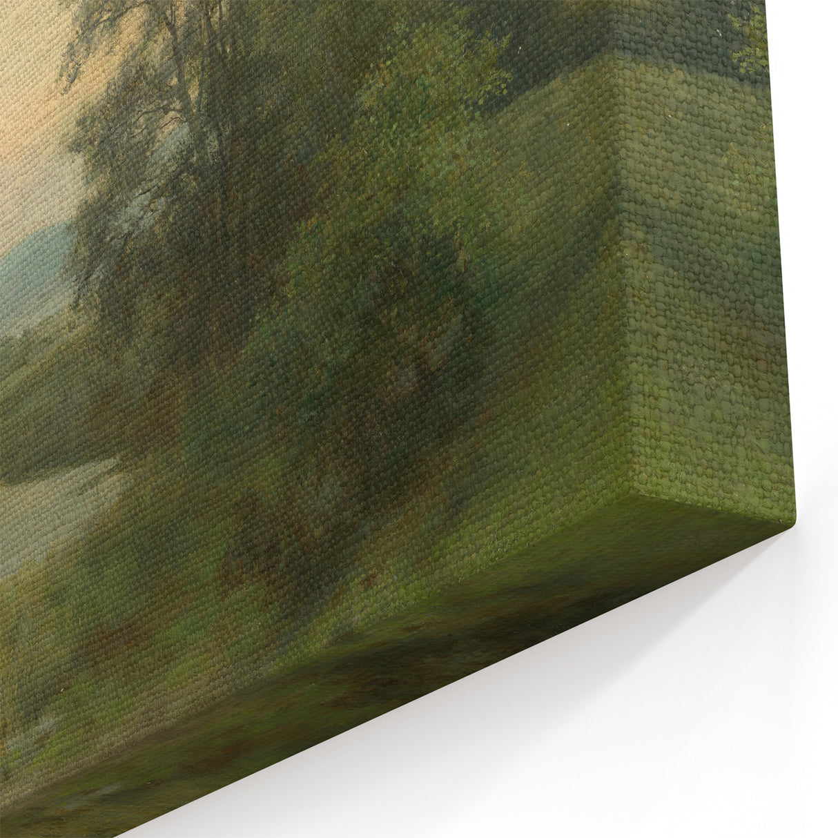 A Landscape with a Swamp - Tranquil Impressionist Art by Lajos Csordák