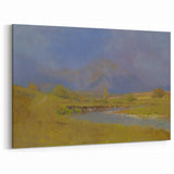 After Spring Rain Under the Tatras - Peaceful Landscape by László Mednyánszky