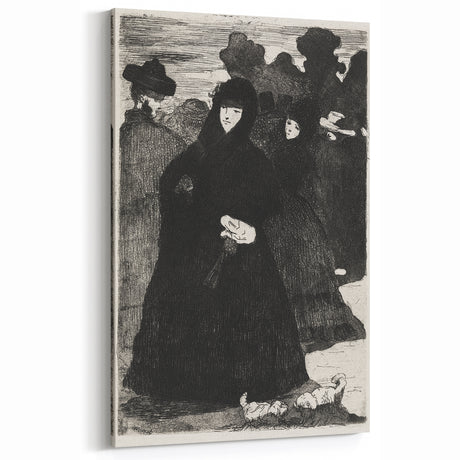 At the Prado II - Elegant Etching by Édouard Manet