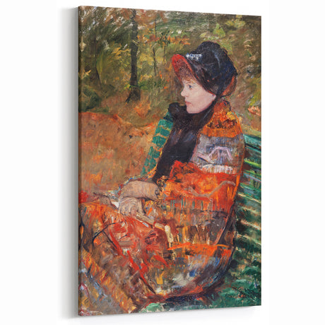 Autumn, Portrait of Lydia Cassatt - Vibrant Portrait by Mary Cassatt