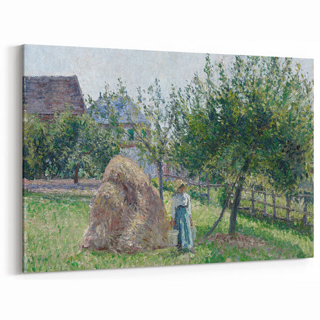 Apple Trees in Éragny, Sunny Morning - Idyllic Landscape by Camille Pissarro