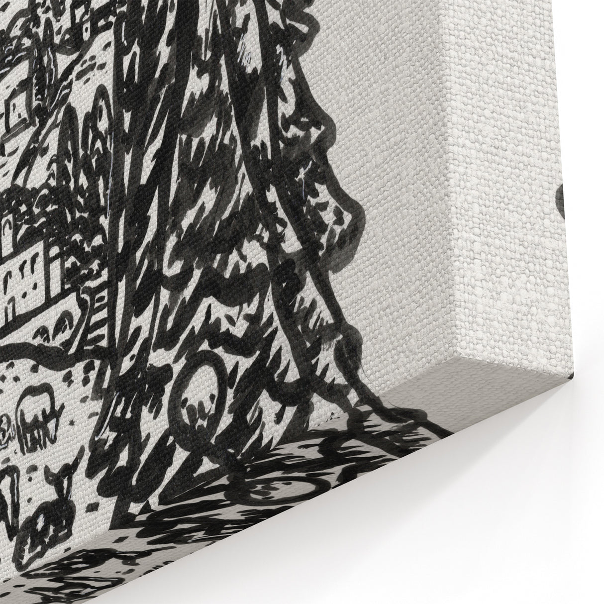 Modern Wall Art - Black & White Mountain Landscape - Contemporary Print