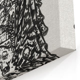 Modern Wall Art - Black & White Mountain Landscape - Contemporary Print
