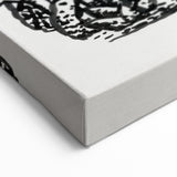 Modern Wall Art - Black & White Mountain Landscape - Contemporary Print