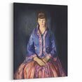 Modern Wall Art - Elegant Woman in Purple Dress - Contemporary Art Print