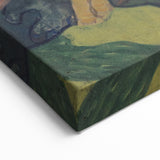 Modern Wall Art - Vibrant Forest Interior with Tree - Contemporary Print