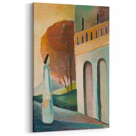Modern Wall Art - Serene Palace Gate Scene - Contemporary Art Print