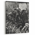 Modern Wall Art - Dramatic War Scene Illustration - Historical Art Print